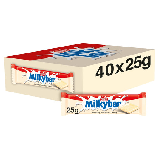 MILKYBAR WHITE CHOCOLATE BAR 40×25G – PMP £0.85