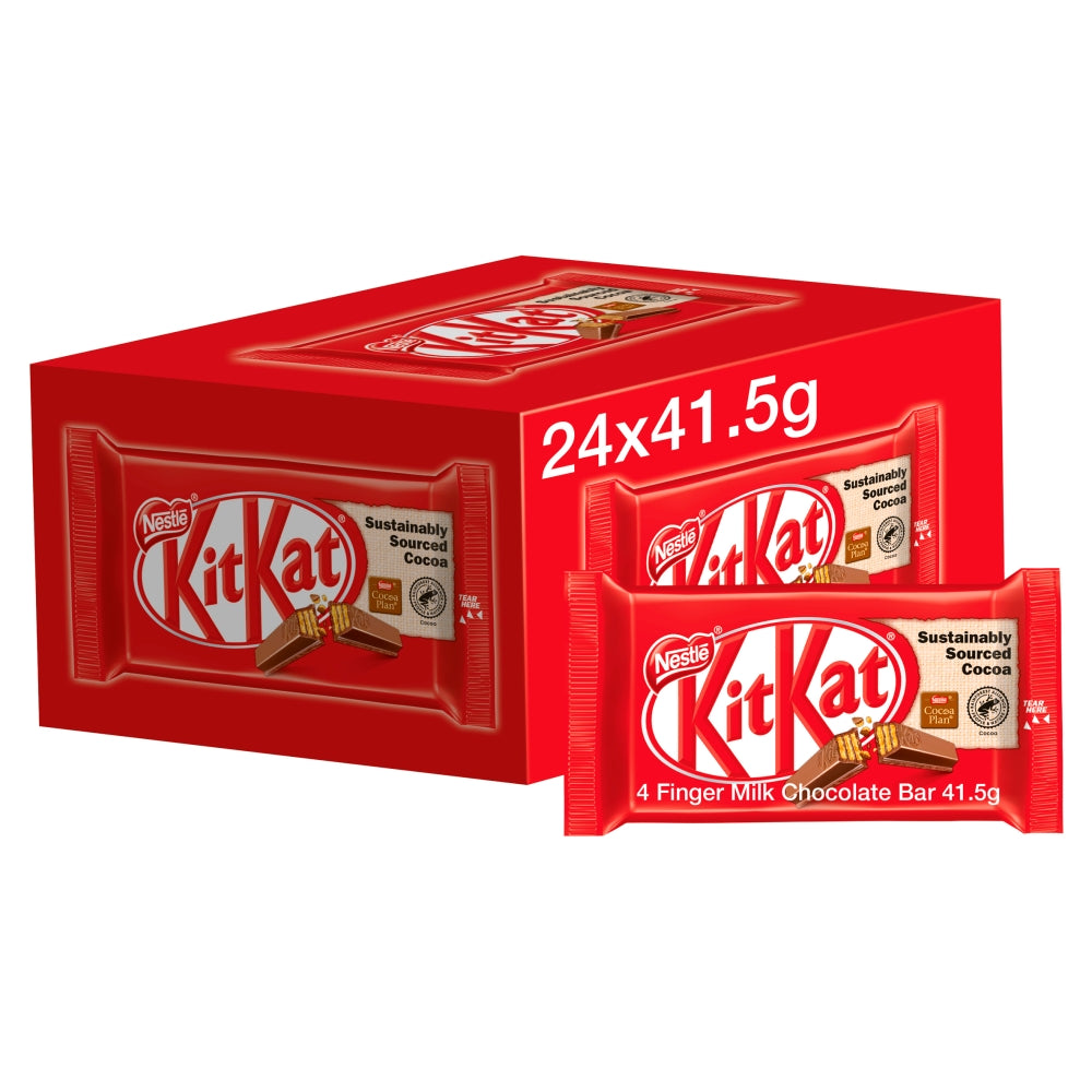 Kit Kat 4 Finger Normal Milk Chocolate Biscuit Bar 24*41.5g