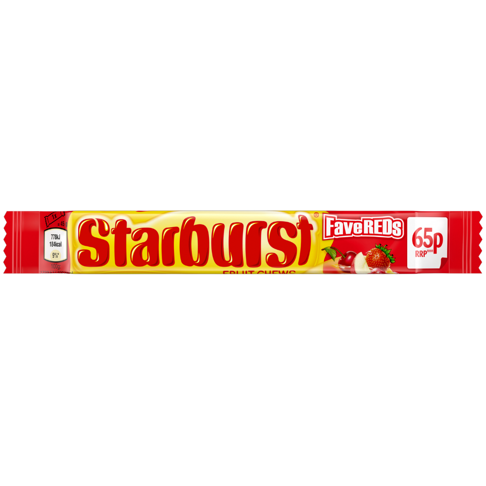 STARBURST FAVE REDS 24×45G PMP £0.65