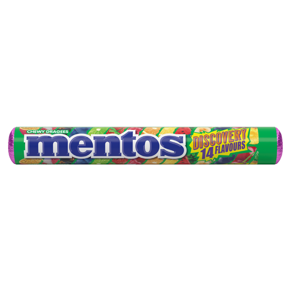 MENTOS DISCOVERY CHEWY DRAGEES ROLL 40×38G