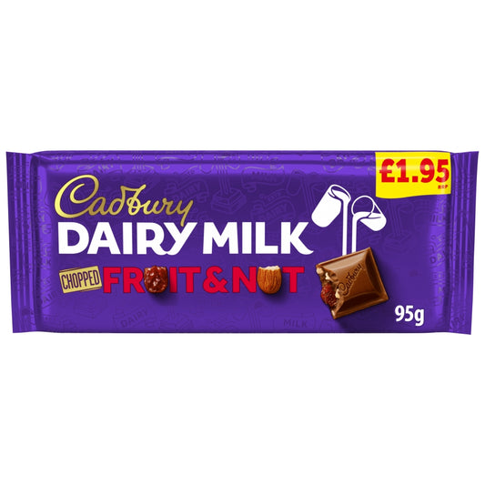 CADBURY BLOCKS DAIRY MILK FRUIT&NUT 22X95G £1.69