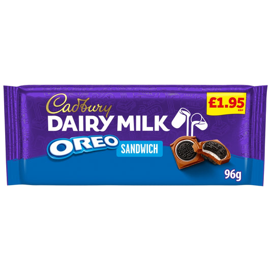 CADBURY BLOCKS DAIRY MILK OREO SANDWICH BAR 15X96G £1.95