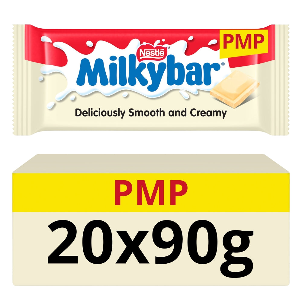 MILKYBAR WHITE CHOCOLATE BAR 20×90G – £1.65