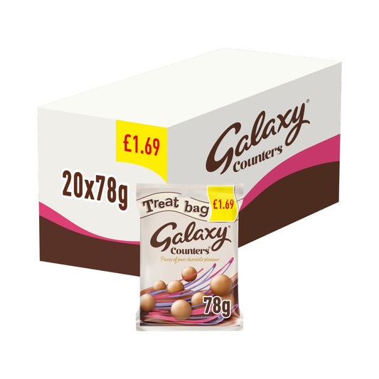 GALAXY BAG TREAT COUNTERS 20X78G £1.69