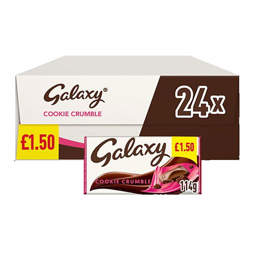 GALAXY BLOCKS COOKIES CRUMBLE 24X114G £1.69