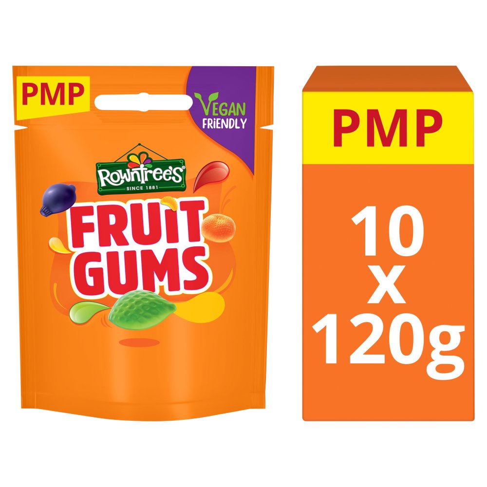 ROWNTREE FRUIT GUM 10×120G £1.25