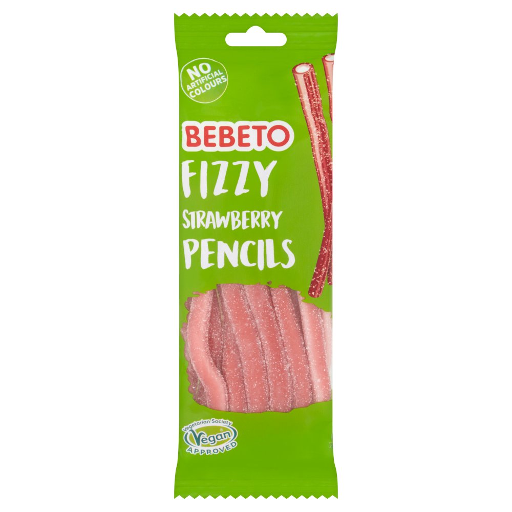 BEBETO FIZZY STRAWBERRY PENCIL 12X160G £1