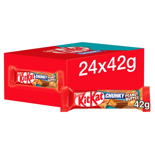 KITKAT STD BAR CHUNKY PEANUT BUTTER 24×42G