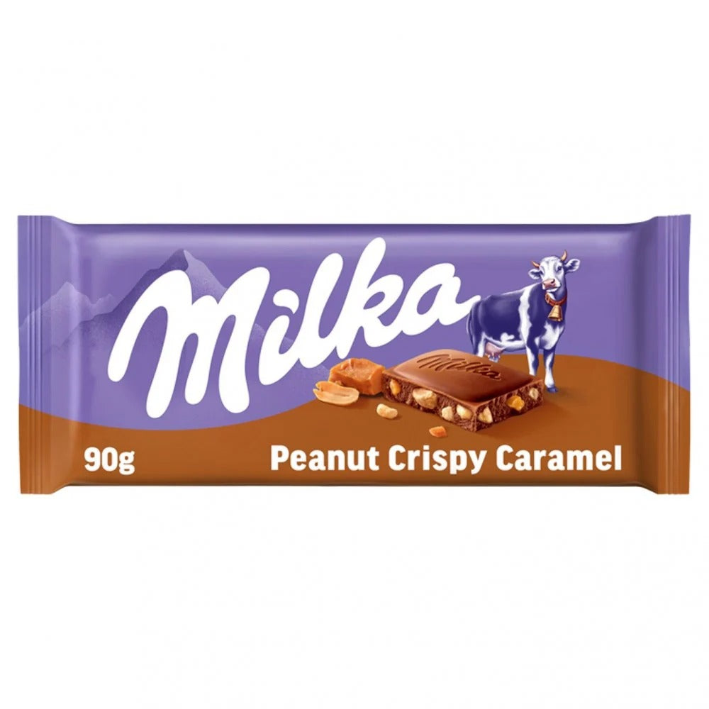 Milka Chocolate Peanut Crispy Caramel 24x90g