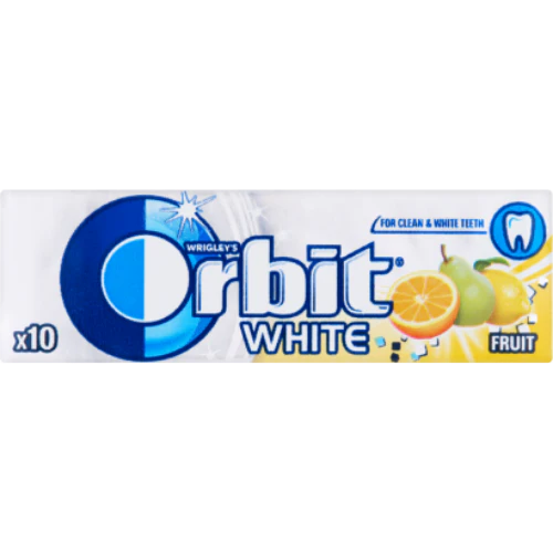 ORBIT WHITE FRUIT 30X14G