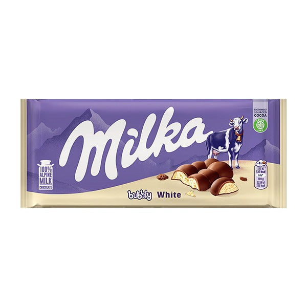 Milka Chocolate Bubbly Milk White 15x95g