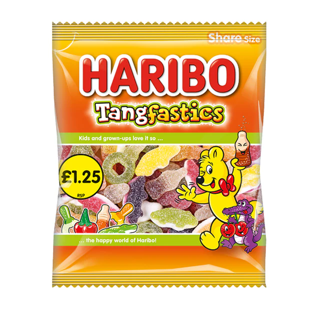 HARIBO TANGFASTICS 12×140G PMP £1.25