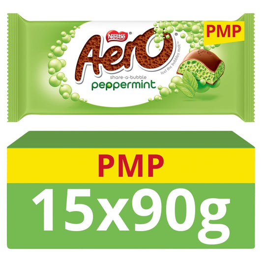 AERO PEPPERMINT BLOCKS 15×90G £1.65