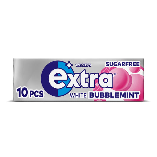 EXTRA GUM SINGLE SF WHITE BUBBLEMINT 30X10PCS