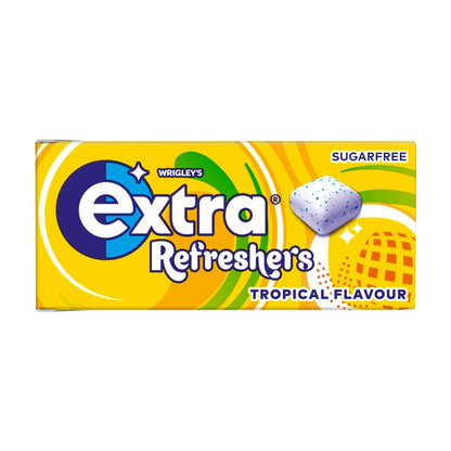 EXTRA REFRESHERS GUM SINGLES SF TROPICAL 16X7PCS