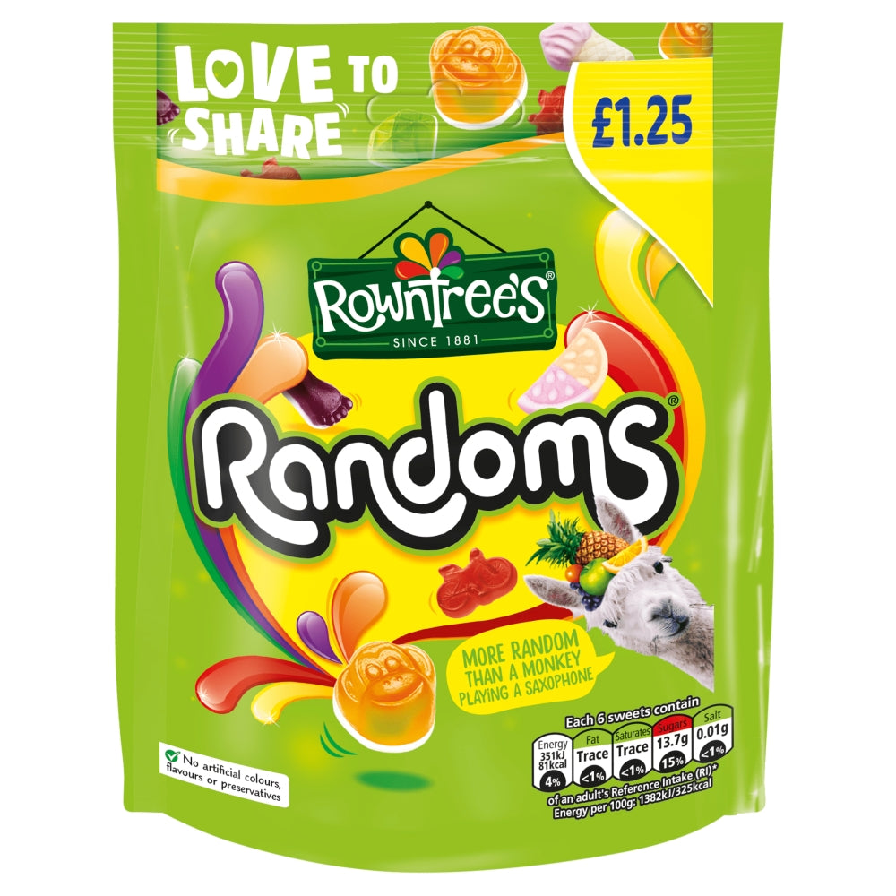 ROWNTREE RANDOMS 10×120G £1.25