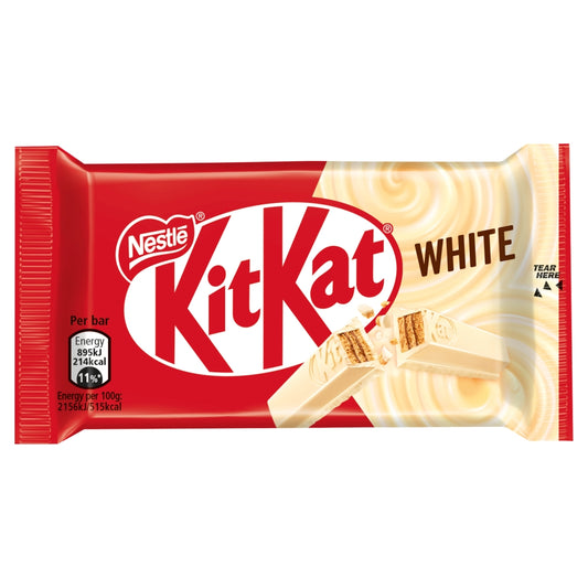 KITKAT 4 FINGER WHITE BISCUIT BAR 24×41.5G