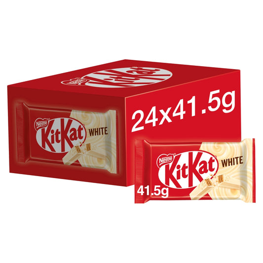 KITKAT 4 FINGER WHITE BISCUIT BAR 24×41.5G