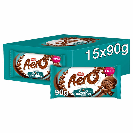 AERO HAZELNUT BLOCKS 15×90G £1.65