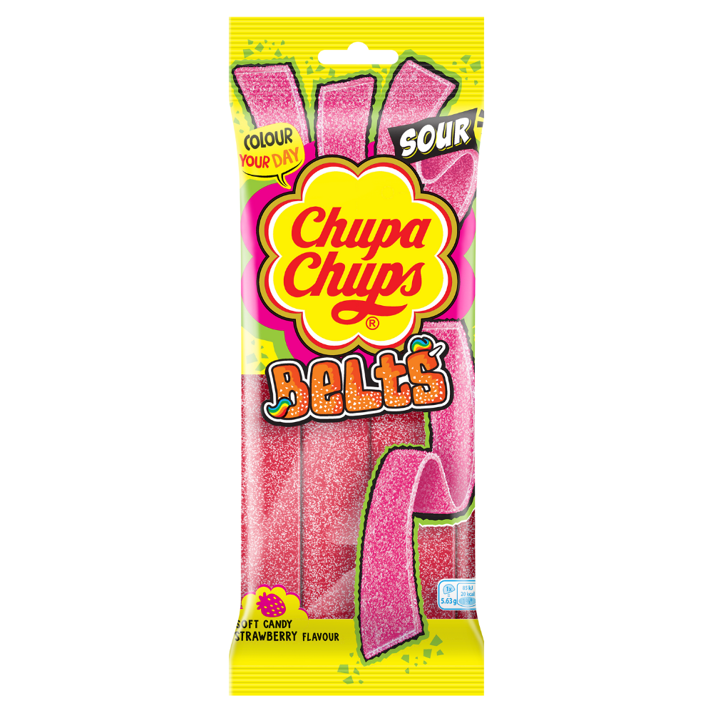 CHUPA CHUPS STRAWBERRY BELTS BAG 18X90G