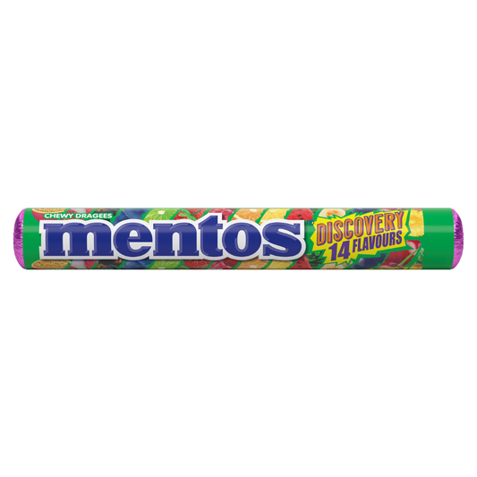 MENTOS DISCOVERY CHEWY DRAGEES ROLL 40×38G