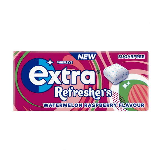 EXTRA REFRESHERS GUM SINGLES SF WATERMELON RASPBERRY 16X7PCS