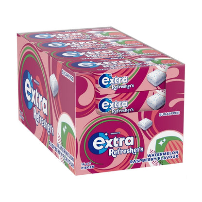 EXTRA REFRESHERS GUM SINGLES SF WATERMELON RASPBERRY 16X7PCS