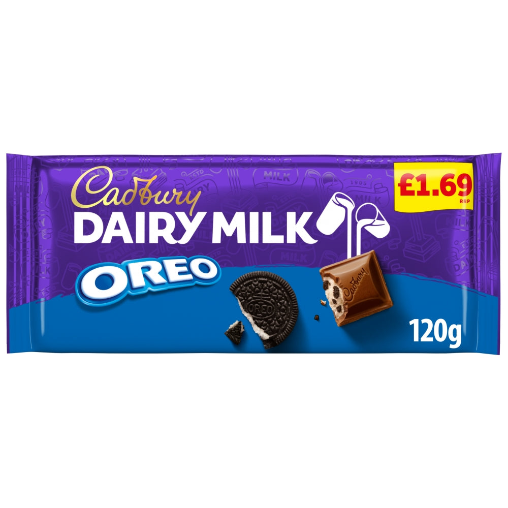 CADBURY BLOCKS  DAIRY MILK OREO 17X120G £1.69