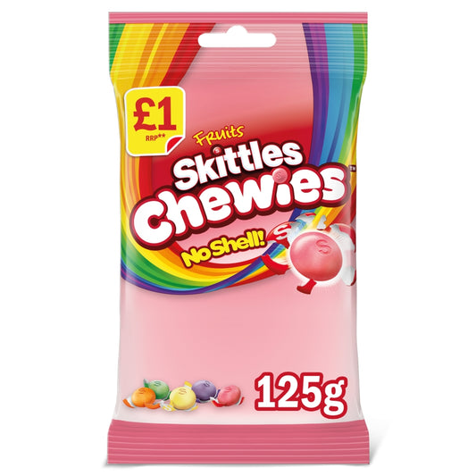 SKITTLES CHEWIES 12X1.25G PMP £1.25