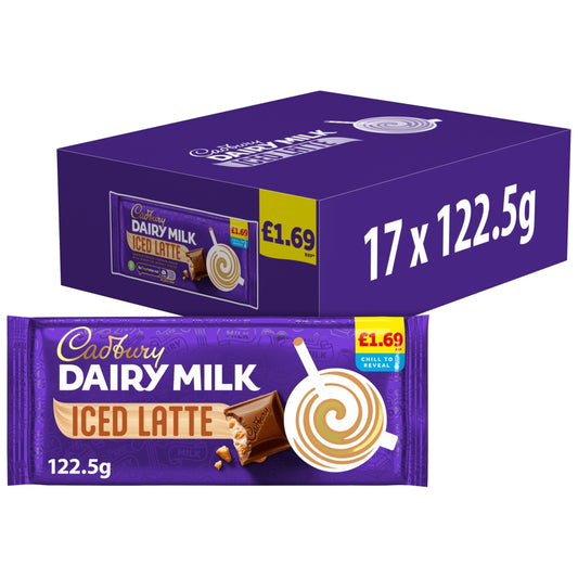 CADBURY BLOCKS  DAIRY MILK ICED LATTE 17X122.5G £1.69