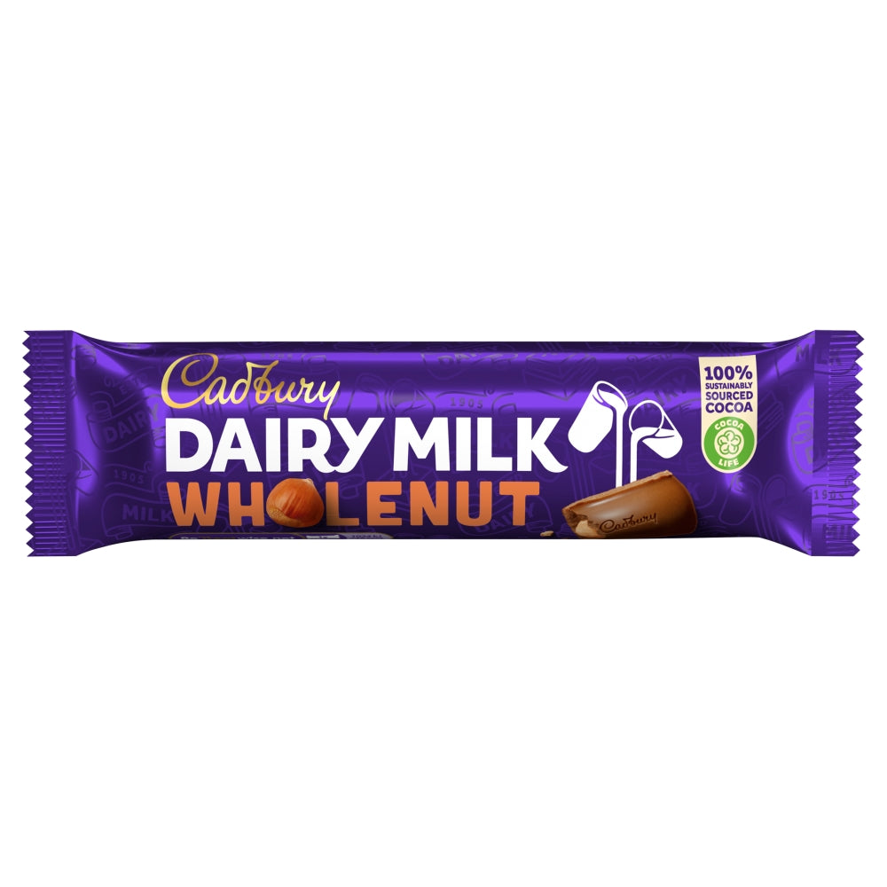 CADBURY STD BARS WHOLENUT 48X45G