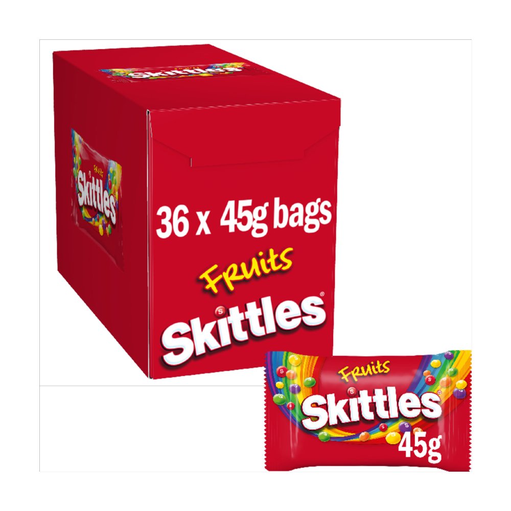 SKITTLES FRUITS BAG 36×45G  PMP £0.65