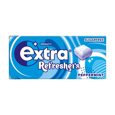 EXTRA REFRESHERS GUM SINGLES SF PEPPERMINT 16X7PCS