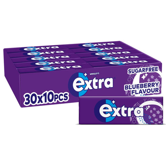 EXTRA GUM SINGLE SF BLUEBERRY 30X10PCS