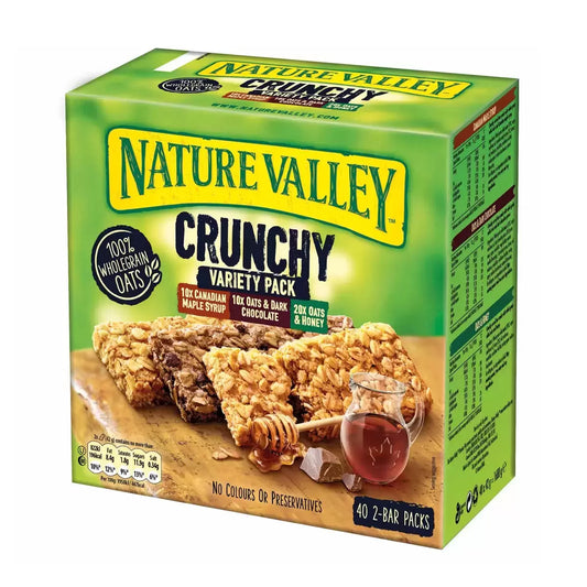 Nature Valley Crunchy Bars Variety Pack 40 NATURE VALLEY CRUNCHY BARS VARIETY PACK 40×42Gx 42g