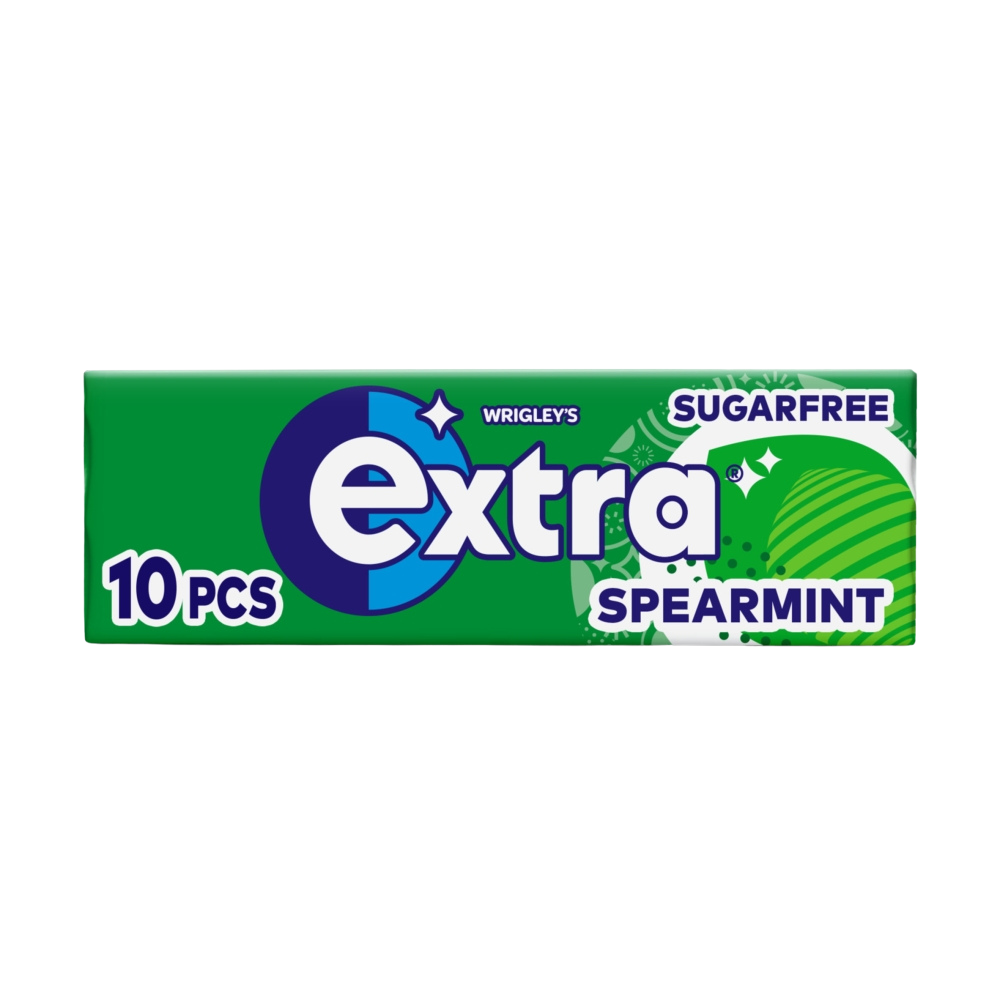 EXTRA GUM SINGLE SF SPEARMINT 30X10PCS