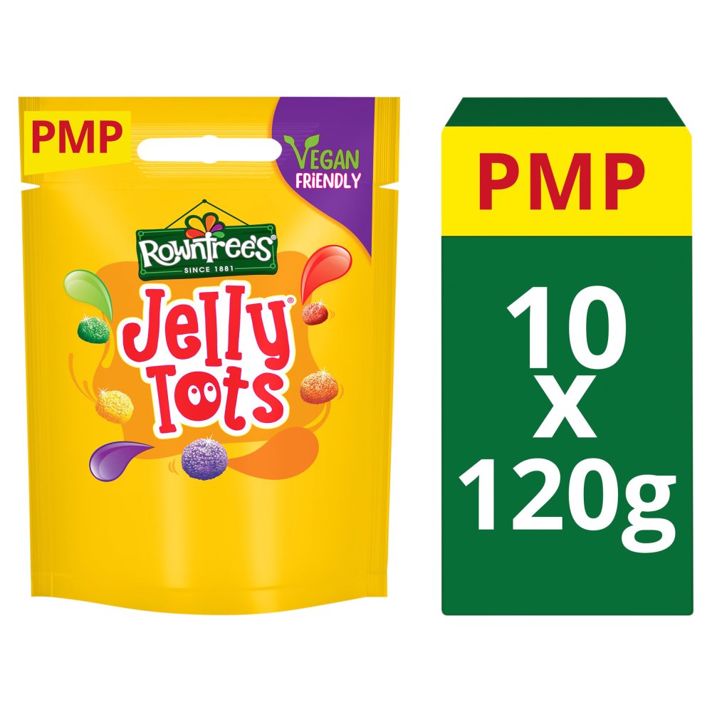 ROWNTREE JELLY TOTS POUCH 10×120G £1.25