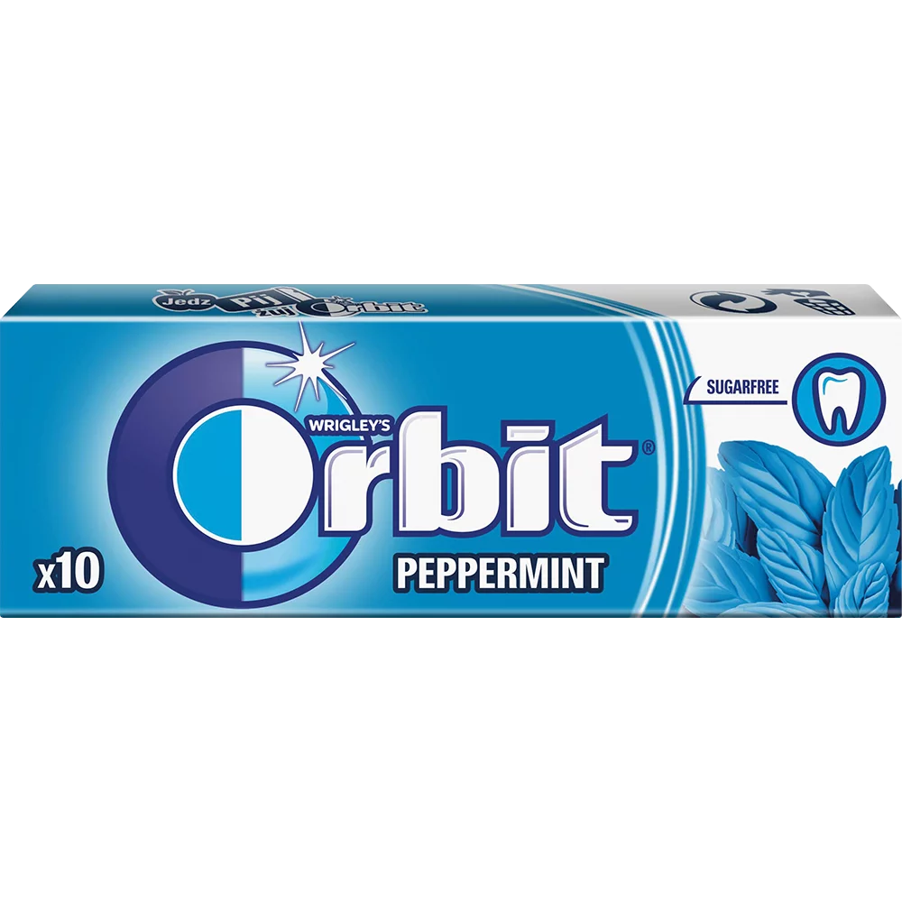 ORBIT PEPPERMINT CHEWING GUM 30×14G