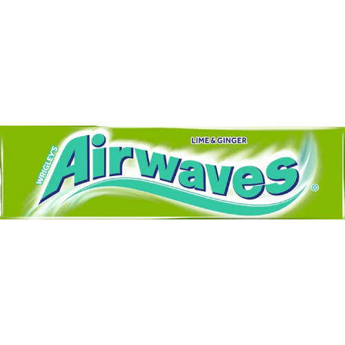 AIRWAVES GUM SINGLE SF LIME & GINGER 30×14G