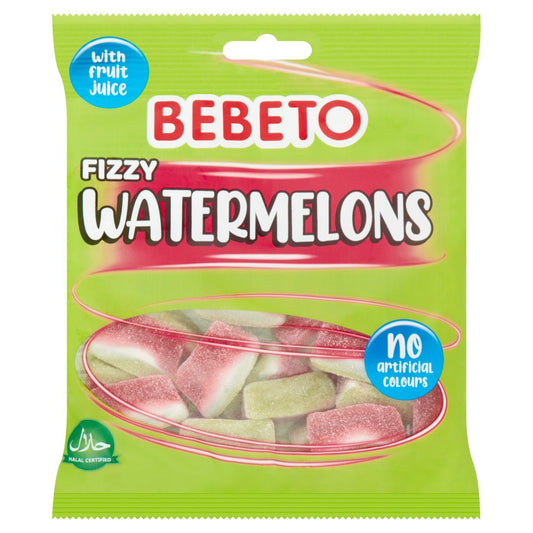 BEBETO 10X150G BAG FIZZY WATERMELONS  £1