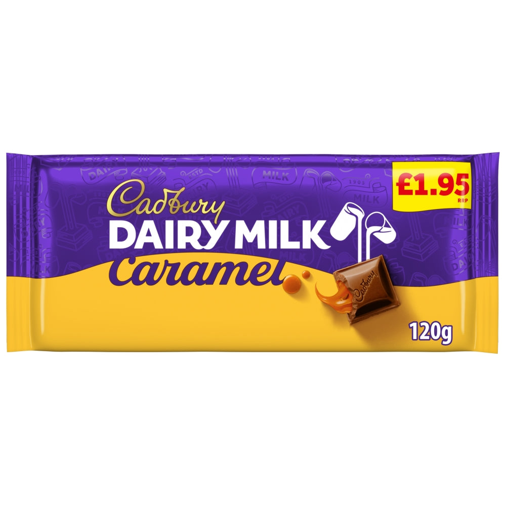 CADBURY BLOCKS  DAIRY MILK CARAMEL 16X120G £1.95