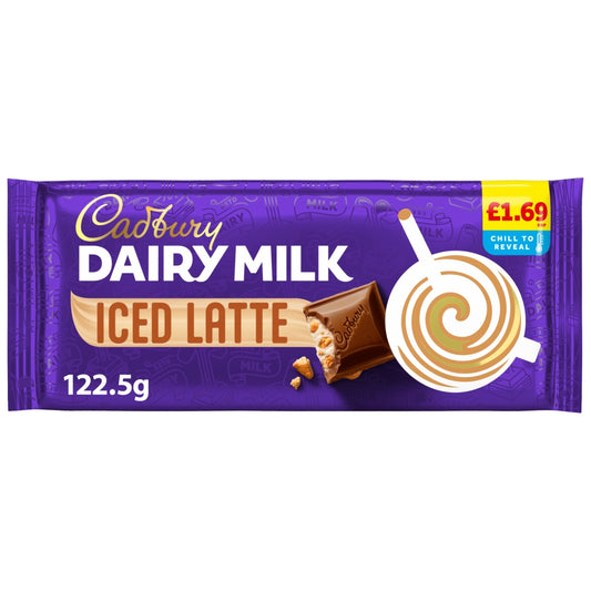 CADBURY BLOCKS  DAIRY MILK ICED LATTE 17X122.5G £1.95