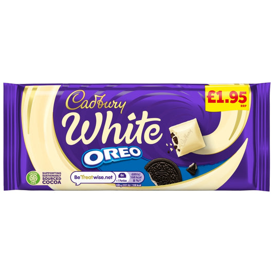 CADBURY BLOCKS  DAIRY MILK OREO WHITE 17X120G £1.95