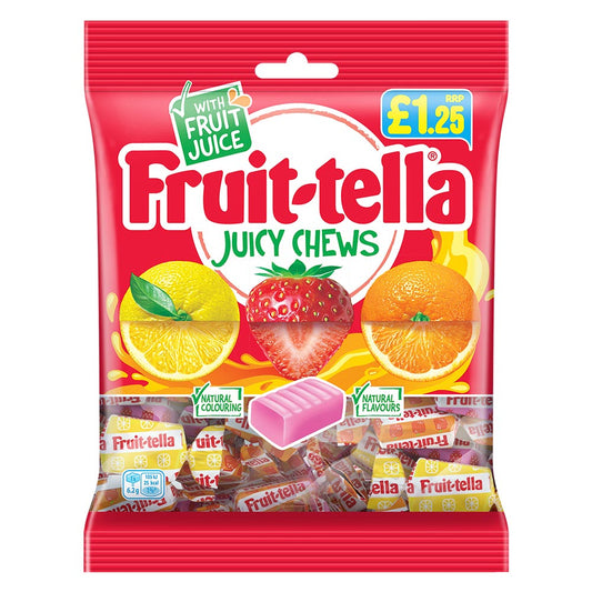 FRUITTELLA BAG JUICY CHEWS  12x135G £1.25