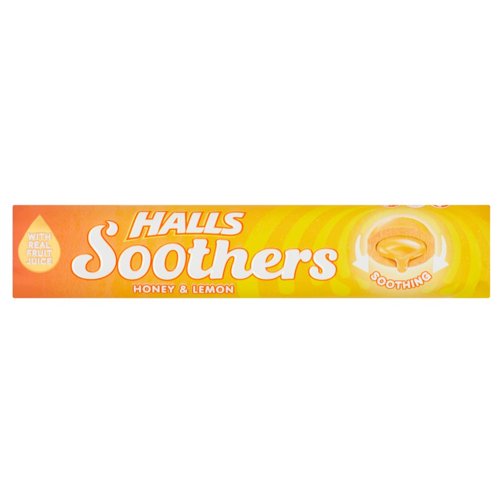 HALLS 20X45G SOOTHERS HONEY & LEMON