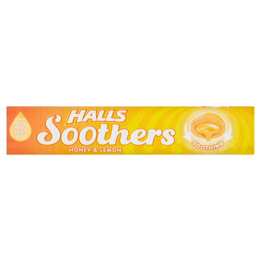 HALLS 20X45G SOOTHERS HONEY & LEMON