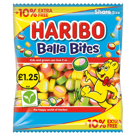 HARIBO BALLA BITES 12X154G £1.25
