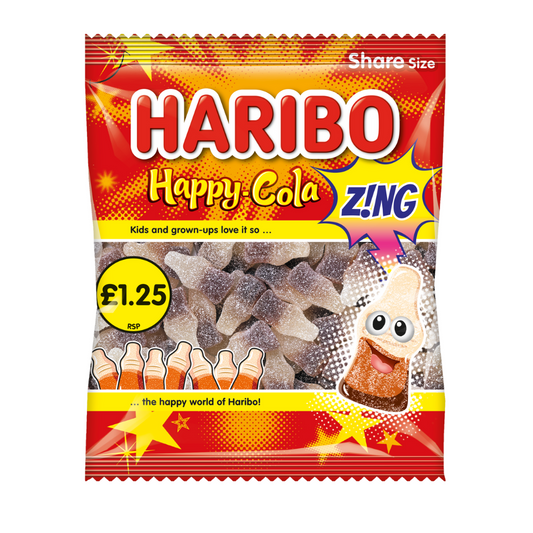 HARIBO HAPPY COLA 12X140G  £1.25