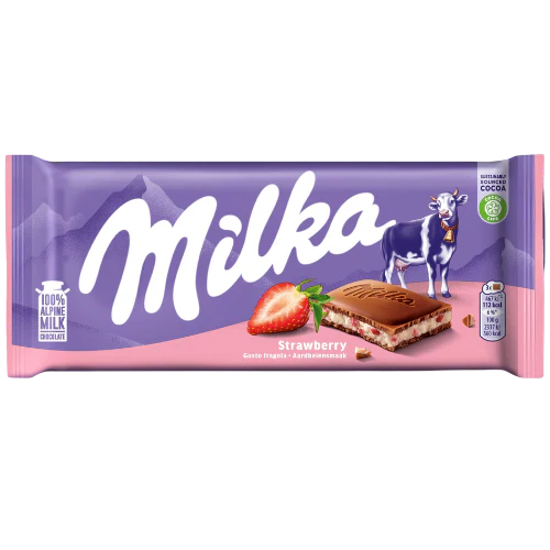 Milka Chocolate Strawberry 22x100g