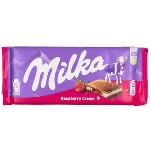 Milka Chocolate Raspberry 22x100g
